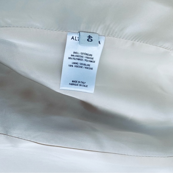 Altuzarra Ray Satin Jersey Blazer Antique Pearl SZ 40 - Picture 9 of 13